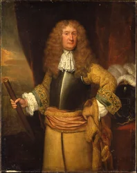 Henry, 3e Lord Arundell van Wardour, met een staf als Meester van het Paard, ca. 1680