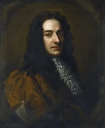 Portret van de violist en componist Nicola Matteis