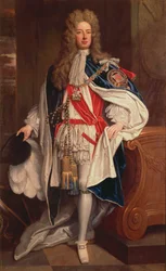 De hertog van Marlborough in kousenbandgewaden