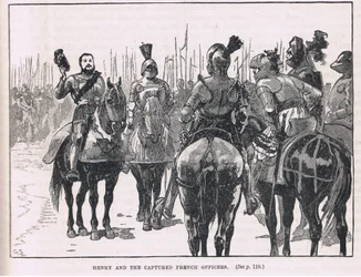 Henry en de gevangen Franse officieren 1513