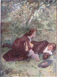 "Meester Ridd, ben je gek?", uit Lorna Doone pub. door W & R Chambers Ltd, 1921