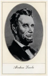 Abraham Lincoln, 16e president van de Verenigde Staten, begin 20e eeuw