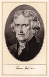 Thomas Jefferson, derde president van de Verenigde Staten, begin 20e eeuw