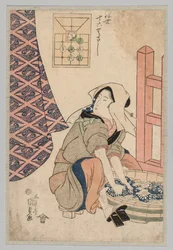 Zittende Vrouw die Kleren Wast in een Houten Kuip, 1786-1864
