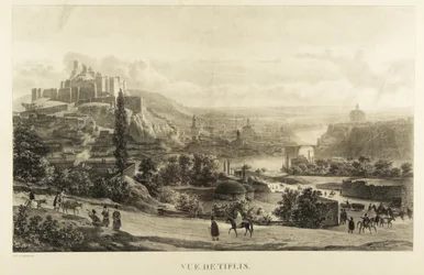 Uitzicht op Tiflis, 1830s