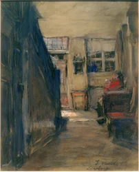 Hal van een oud huis in Lüneburg