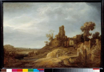 Landschap bij de Brug en de Ruïnes.