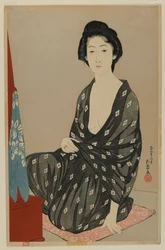 Vrouw in Zomerjurk, Taisho periode, juni 1920