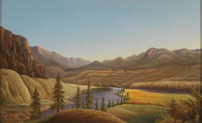Uitzicht op Lake Okanagan, British Columbia