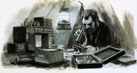 Alexander Humboldt was een ontdekkingsreiziger van aanzienlijke rijkdom (gouache op papier)