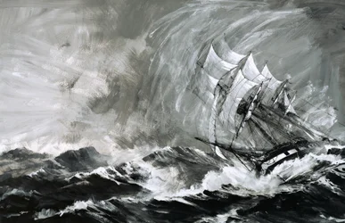 De kapiteins van de Clippers spaarden niemand om Australië te bereiken voordat het goud op was.