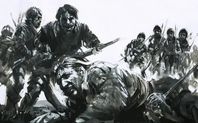 De groep van Sir Francis Drake werd door de plaatselijke bevolking teruggedreven naar hun schip na de dood van een matroos.