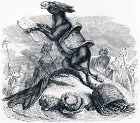 De ezel en zijn meesters - Fabels van La Fontaine