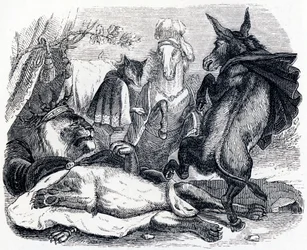 De oude leeuw - Fabels van La Fontaine