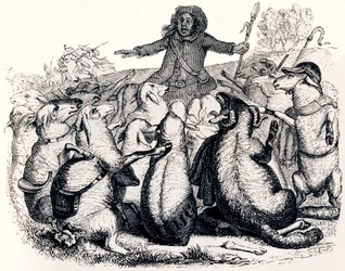 De herder en zijn kudde - Fabels van La Fontaine
