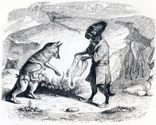 De zieke leeuw en de vos - Fabels van La Fontaine