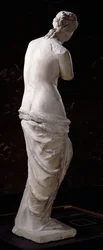 Achteraanzicht van Aphrodite, de "Venus van Milo", Hellenistische periode, ca. 130-100 v.Chr.