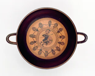 Siana Beker die een Krijger afbeeldt, c.560 BC