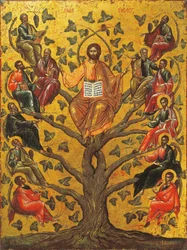 Christus de Ware Wijnstok icoon