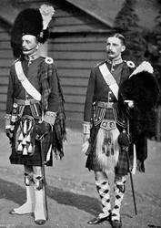 Een kapitein en onderluitenant van de 93e Highlanders, 1896