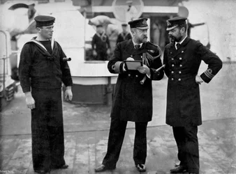 Een boodschap voor de kapitein van het slagschip HMS Magnificent, 1896