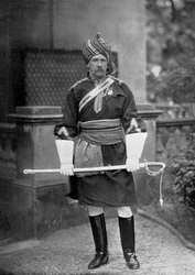 Luitenant-kolonel GLR Richardson, commandant van de 18e Bengal Lancers, 1896