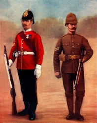West Yorkshire Regiment Kleur-Sergeant en Yorkshire Regiment Sergeant