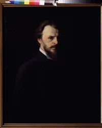 Zelfportret. Schilderij van Grigori Grigoryevich Myasoyedov (1834-1911)