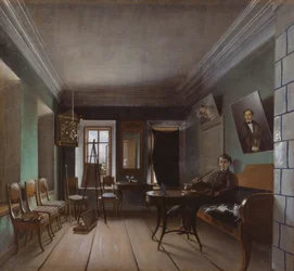 Interieur van Bykovs Huis, 1850s