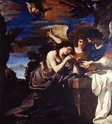 De Berouwvolle Maria Magdalena met Twee Engelen