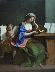 De Samische Sibylle met een putto