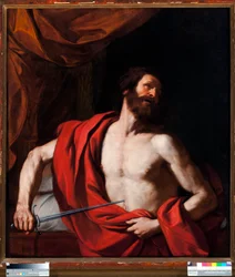 De zelfmoord van Cato de Jongere (95-46 v.Chr.) Romeins politicus