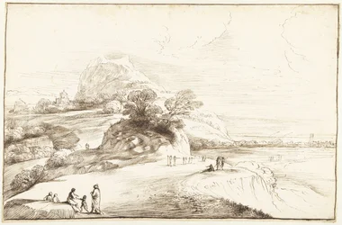 Berglandschap met een verre uitkijk