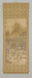 Shanshui (inkt en kleur op zijde)