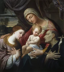 Madonna en Kind met Heiligen