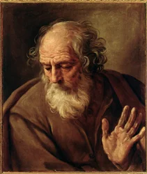 Portret van de heilige Jozef. Schilderij van Guido Reni, bijgenaamd Il Guido (1575-1642), 1640-1642. Afmetingen: 65 x 53 cm. Rome, Galleria Nazionale d