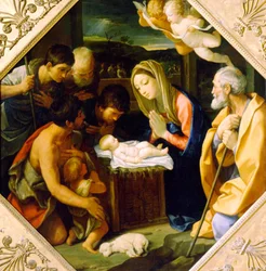 De aanbidding van het Christuskind, ca. 1640