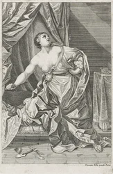 Dood van Lucretia, c. 1700-50 mogelijk Antonio Billy (actief eerste helft van de 18e eeuw)