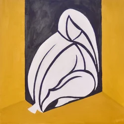 (....we kwamen binnen?) Studie voor figuur achter de muur, 2015