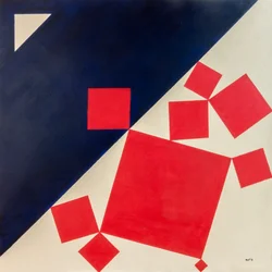 Suprematist Bachus en Ariadne naar Titiaan, 2016 (olieverf op doek)