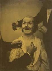 Een valse, onvolledige uitdrukking van aangename verrassing of bewondering,1854-1856, gedrukt 1862 (foto)