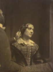 Aandacht, aandachtige blik (links); Pijnlijke aandacht (rechts),1854-1856, gedrukt 1862 (foto)