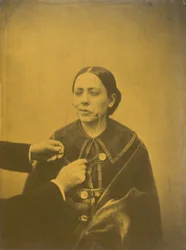 Verachtelijke afkeer (links); Verachtelijk lachen (rechts),1854-1856, gedrukt 1862 (foto)