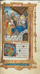 Getijdenboek (Gebruik van Rome): fol. 38r, Aanbidding der Wijzen