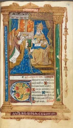 Gedrukt getijdenboek (gebruik van Rome): fol. 45r, Kroning van de Maagd