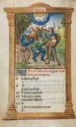 Gedrukt getijdenboek (Gebruik van Rome): fol. 4v, maart kalenderillustratie