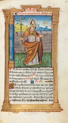 Gedrukt getijdenboek Gebruik van Rome: fol. 107r, St. Bonaventura, 1510