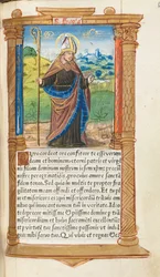 Gedrukt Getijdenboek Gebruik van Rome: fol. 96r, St. Augustinus, 1510