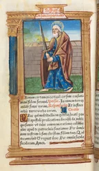 Gedrukt Getijdenboek Gebruik van Rome: fol. 99v, St. Paulus, 1510
