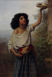Jonge zigeunervrouw